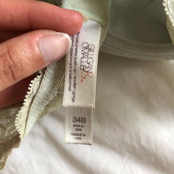 GILLIGAN&O’MALLEY light blue lace push up bra - Picture 5 of 5